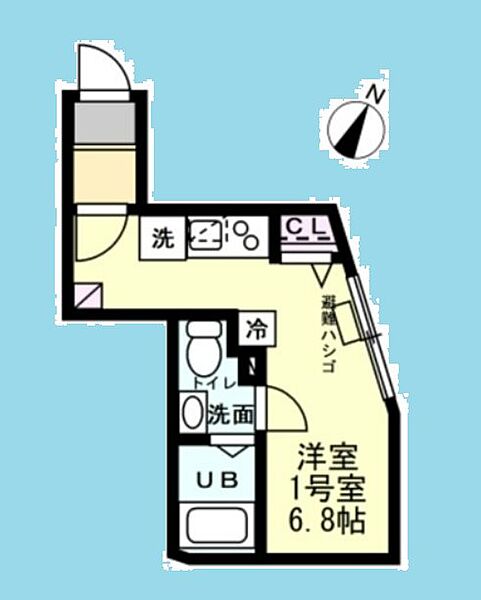 神奈川県横浜市磯子区森２丁目(賃貸アパート1R・3階・17.51㎡)の写真 その2