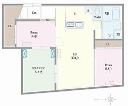 東京都新宿区早稲田南町（賃貸マンション2LDK・1階・74.04㎡） その2