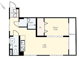 間取図画像 1LDK