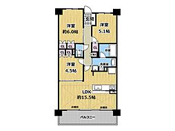 間取図画像 3LDK
