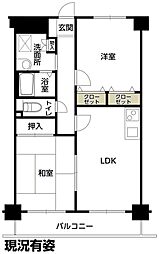 テラート1 2DKの間取図画像