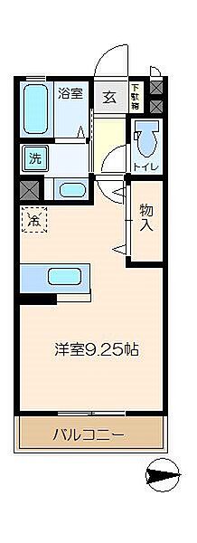 神奈川県横浜市金沢区金沢町(賃貸アパート1R・2階・26.93㎡)の写真 その2