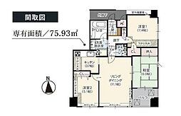 イトーピア相模原センターフォート 3LDKの間取図画像