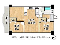 サニーハウス明石 3LDKの間取図画像