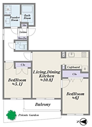 間取図画像 2LDK