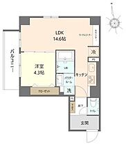 東京都品川区南大井3丁目（賃貸マンション1LDK・3階・43.76㎡） その2