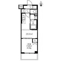 東京都大田区蒲田本町1丁目（賃貸マンション1DK・4階・25.51㎡） その2