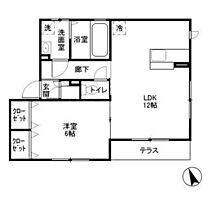 東京都大田区南馬込4丁目17-8（賃貸アパート1LDK・1階・44.68㎡） その2