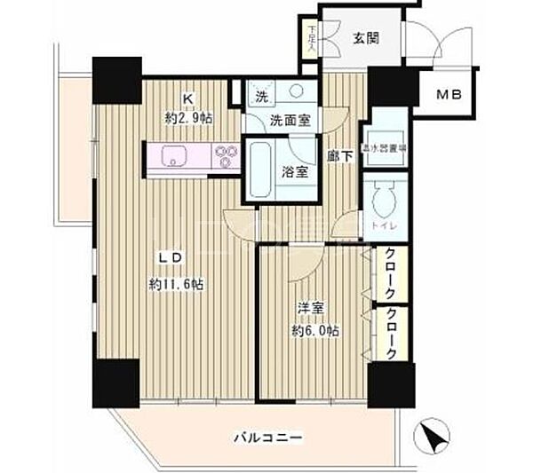 トレステージ目黒 ｜東京都目黒区下目黒2丁目(賃貸マンション1LDK・10階・55.02㎡)の写真 その2