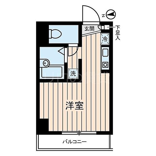 東京都品川区豊町6丁目(賃貸マンション1R・5階・18.99㎡)の写真 その2