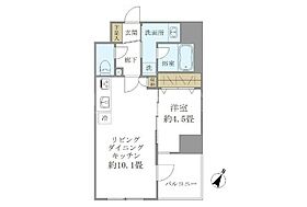 東京都港区高輪1丁目4-21（賃貸マンション1LDK・3階・37.44㎡） その2