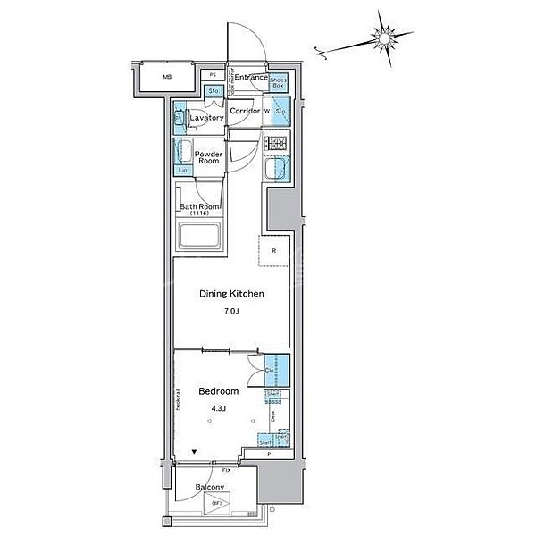 東京都品川区戸越1丁目(賃貸マンション1DK・6階・26.84㎡)の写真 その2