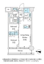 東京都品川区西大井2丁目10-3（賃貸マンション2LDK・3階・40.26㎡） その2