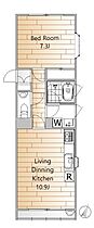 東京都目黒区平町2丁目（賃貸マンション1LDK・2階・45.00㎡） その2