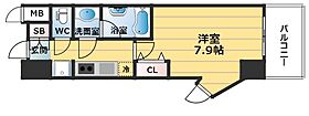 Mid Court Umekita  ｜ 大阪府大阪市北区中津3丁目（賃貸マンション1K・6階・25.40㎡） その2