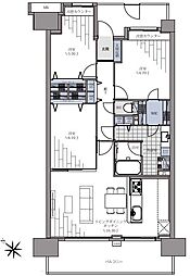 東京サーハウスガーデンポート 3LDKの間取り