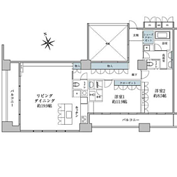 間取図画像 2LDK