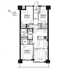 間取図画像 3LDK