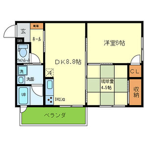 兵庫県西宮市甲子園七番町(賃貸マンション2DK・5階・43.47㎡)の写真 その2