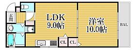 兵庫県西宮市甲子園七番町（賃貸マンション1LDK・3階・45.00㎡） その2