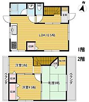 兵庫県西宮市上甲子園4丁目7-25（賃貸テラスハウス3LDK・1階・58.14㎡） その2