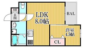 兵庫県西宮市久保町（賃貸アパート1LDK・3階・29.03㎡） その2