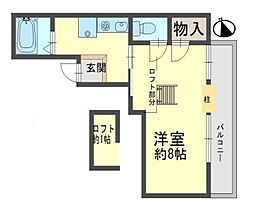 兵庫県西宮市今津水波町（賃貸マンション1K・6階・23.04㎡） その2