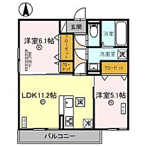 兵庫県西宮市常磐町（賃貸アパート2LDK・2階・53.80㎡） その2