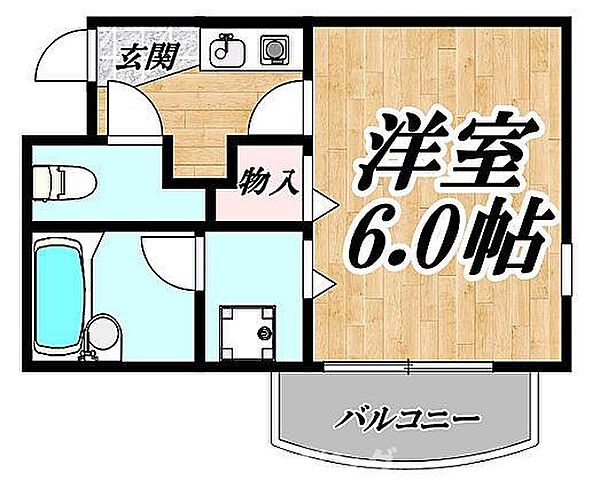 プレステージフジ西宮弐番館 ｜兵庫県西宮市市庭町(賃貸マンション1K・2階・20.23㎡)の写真 その2