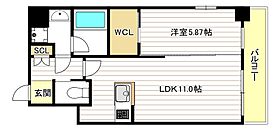 大阪府大阪市北区同心2丁目（賃貸マンション1LDK・6階・42.05㎡） その2