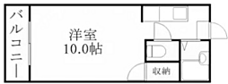 ビッグバーンズマンション谷山 ワンルームの間取図画像