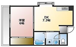 SUN志里池 1DKの間取図画像