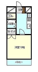 アーバンヴィラ 1Kの間取図画像