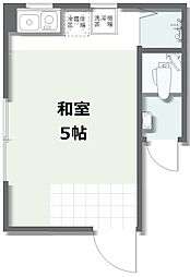 ルーラル宮ノ沖 ワンルームの間取図画像