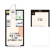 ハーモニーテラス沼袋  ｜ 東京都中野区沼袋2丁目（賃貸アパート1R・2階・11.01㎡） その2