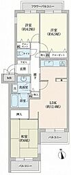 明石人丸町パーク・ホームズ 3LDKの間取図画像