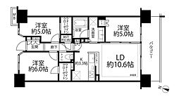 シティテラスひばりが丘 3LDKの間取り