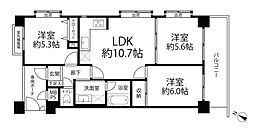 ライオンズマンション戸田西 3LDKの間取図画像