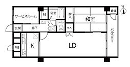 豊栄狛江マンション 1SLDKの間取図画像