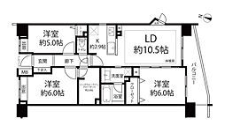 クレストフォルム青砥グランデッツァゴールドクレスト 3LDKの間取図画像