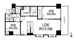 ガーデンホーム西蒲田 2LDKの間取図画像