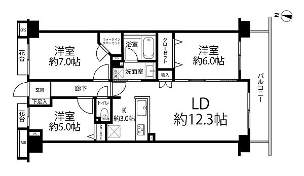 間取りを拡大表示