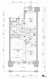 日神パレステージ大宮中央 2LDKの間取図画像