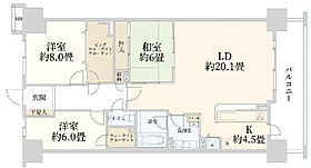 レイディアントシティ向ケ丘遊園フランス街区 9F号室 ｜ 神奈川県川崎市多摩区東三田３丁目10-2（賃貸マンション3LDK・9階・102.01㎡） その2