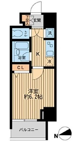 HF早稲田レジデンス 401｜東京都新宿区弁天町(賃貸マンション1K・4階・21.15㎡)の写真 その2