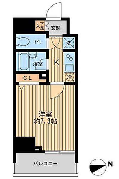 HF早稲田レジデンス 305｜東京都新宿区弁天町(賃貸マンション1K・3階・23.26㎡)の写真 その2