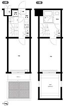 ルーブル早稲田六番館 103 ｜ 東京都新宿区戸山１丁目15-15（賃貸マンション2K・1階・40.50㎡） その2