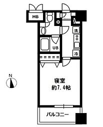 レジディア四谷三丁目 1Kの間取図画像