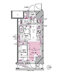 PIAS新宿三丁目 1LDKの間取図画像