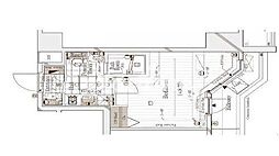 ガリシア代々木 1Kの間取図画像